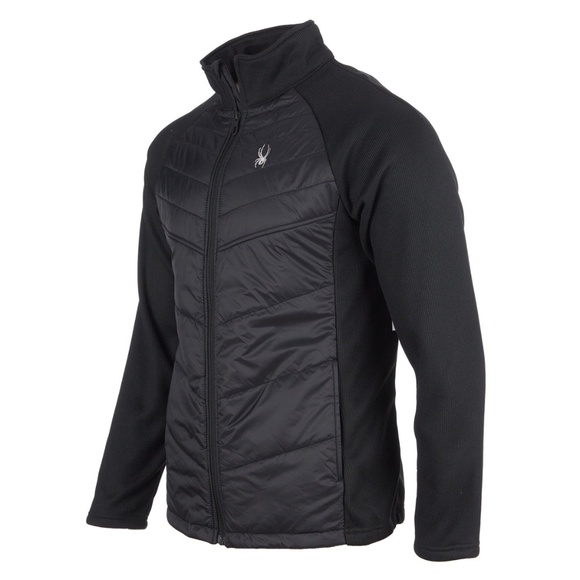 New SPYDER Men’s Black Jacket Nova Hybrid Full Zip SZ SM - Picture 1 of 4